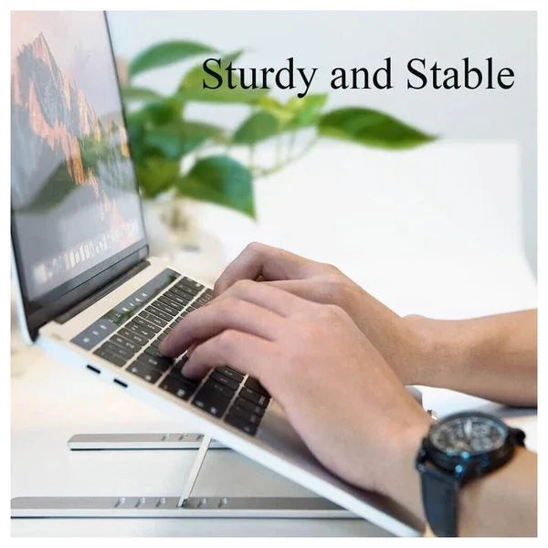 Wiwu Laptop Stand S400 For Macbook & Laptop - Silver - Tashqila Wiwu Laptop Stand S400 For Macbook & Laptop - Silver - Tashqila